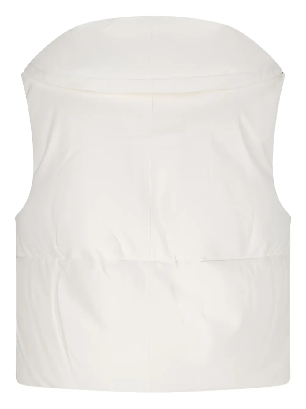 Jil Sander Leren gilet Wit