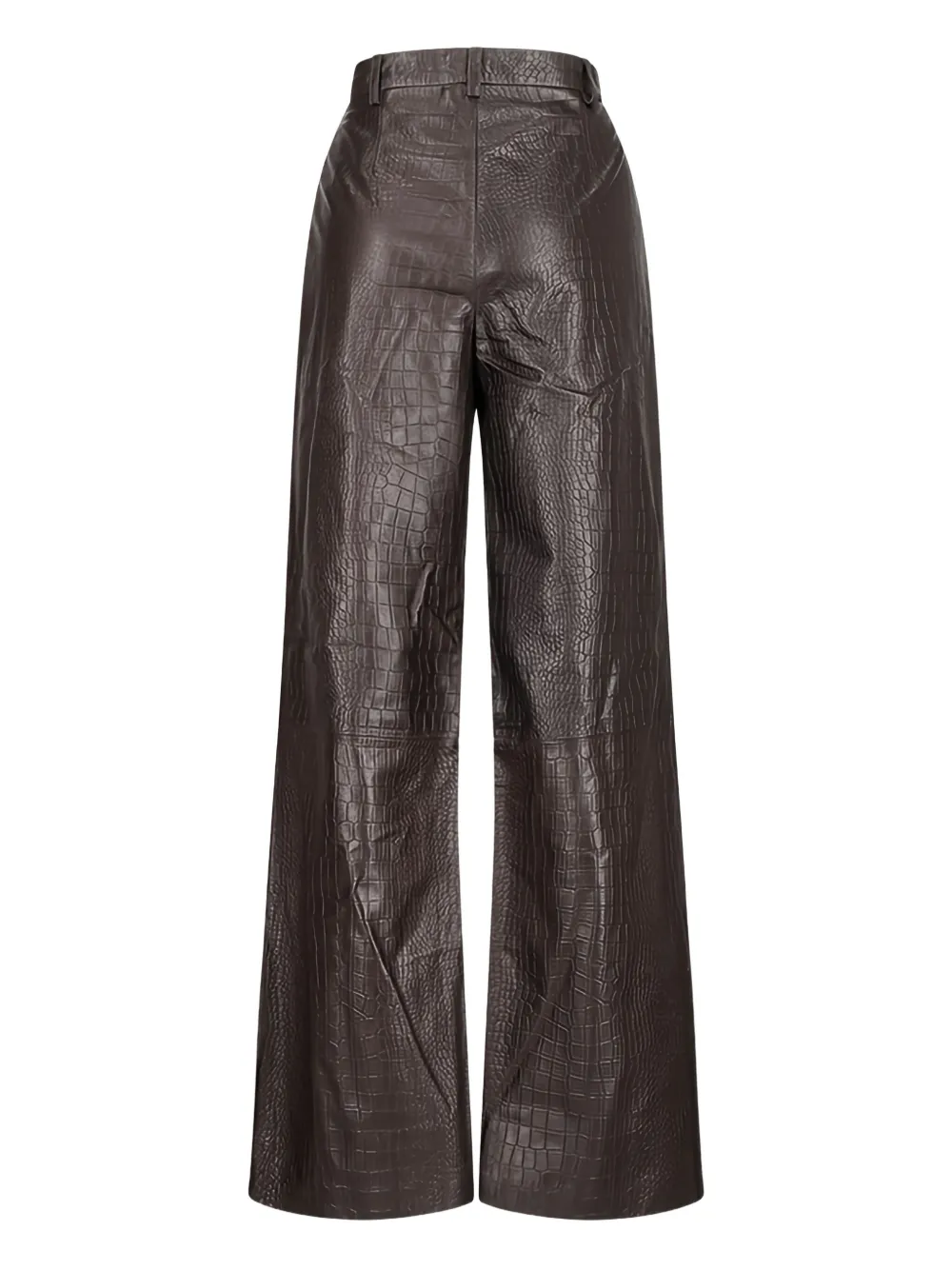 Enes High waist broek - Bruin