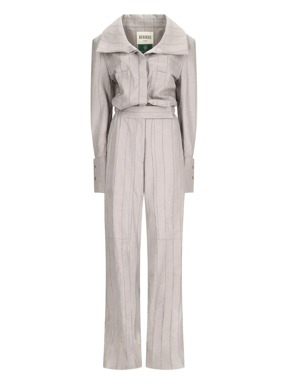 BATAKOVIC Belgrade long-sleeves collared jumpsuit | Grey | Image 1
