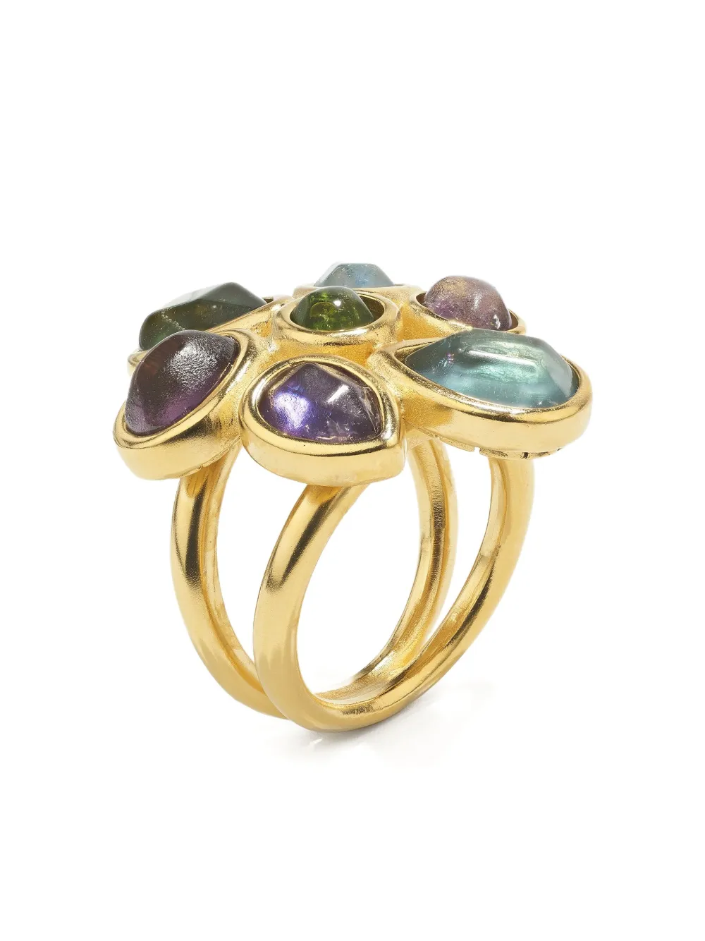 Goossens mini Cabochons multi-stone ring | Gold | Image 1
