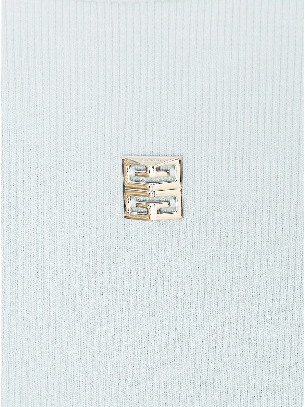 Givenchy Logo-plaque Ribbed Tank Top In Blue