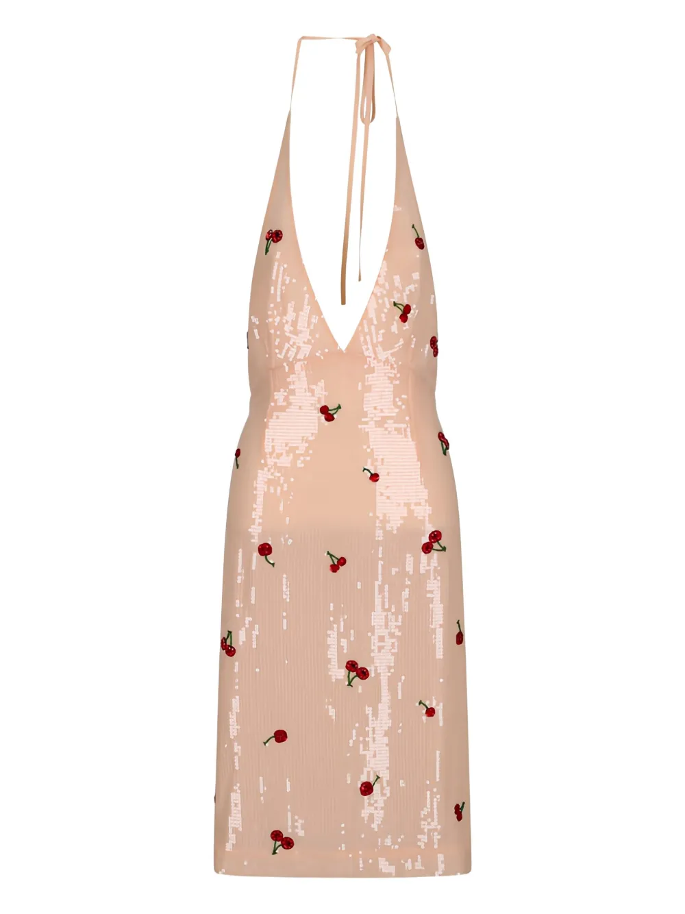 DES PHEMMES cherry-embellished dress