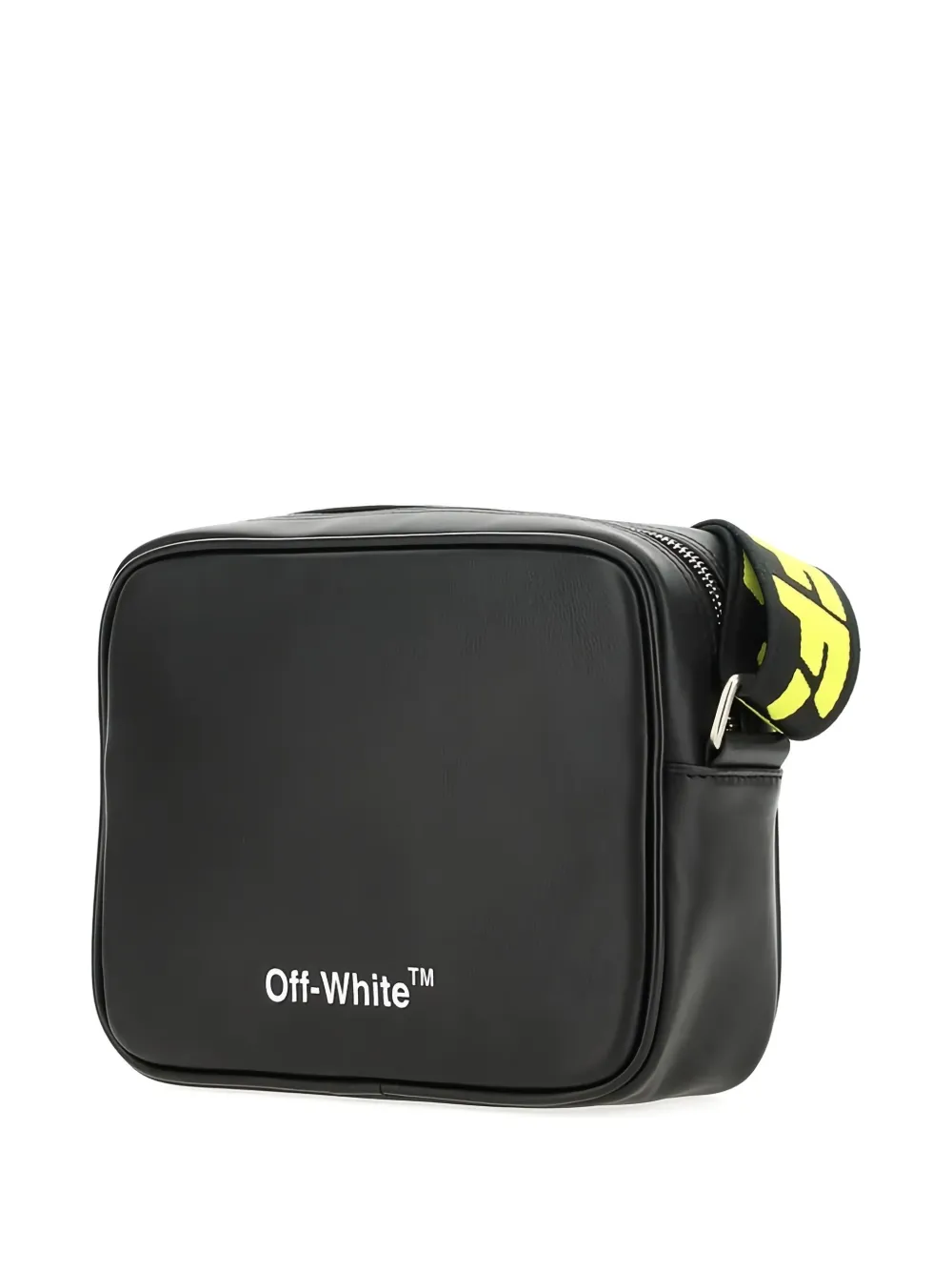 Off-White leather cross body bag Zwart
