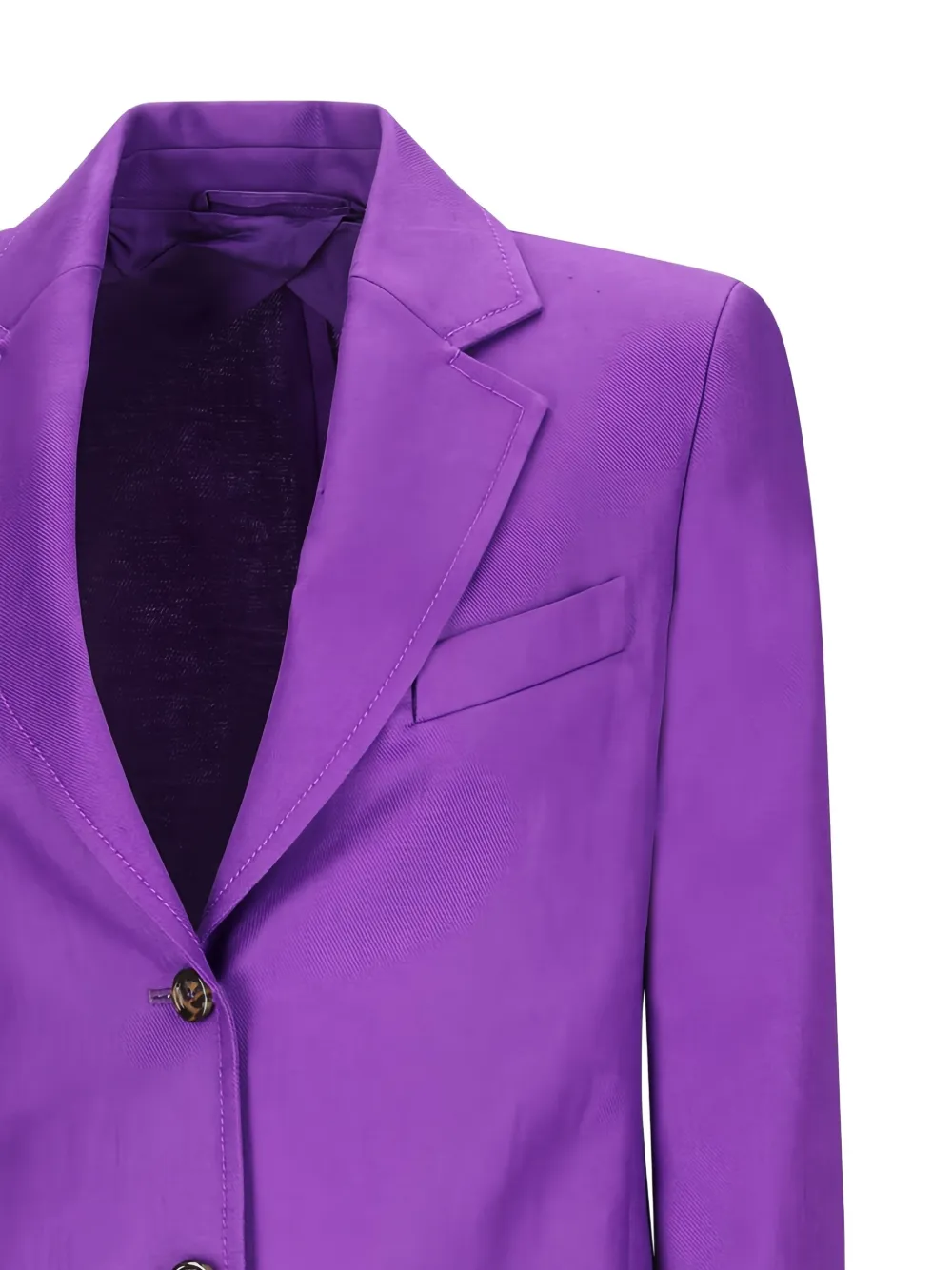 Max Mara Blazer met enkele rij knopen Paars