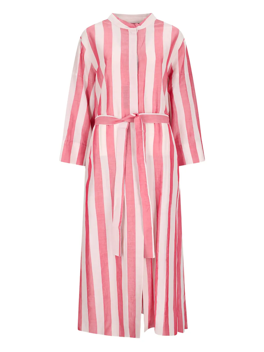 'S Max Mara Rima gestreepte midi-jurk met ceintuur Rood