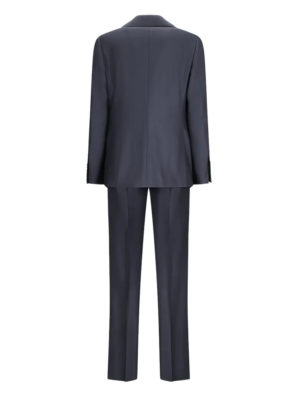 Lardini Wollen pak met enkele rij knopen Blauw