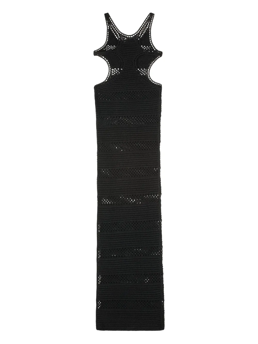 Saint Laurent crochet cut-out dress - ブラック Saint Laurent crochet cut-out dress - ブラック