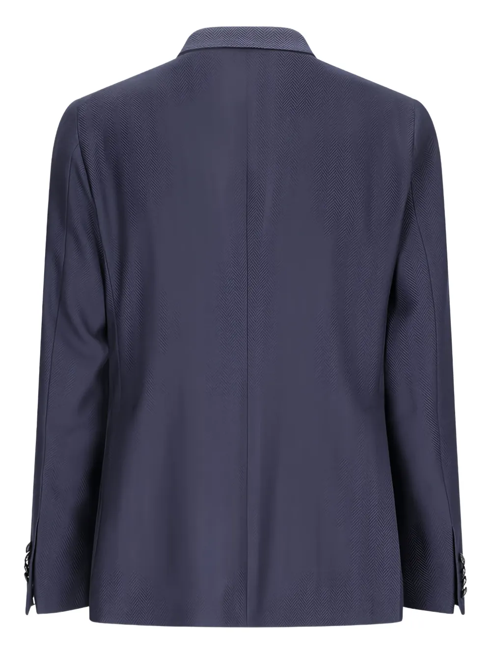 Tagliatore herringbone two-button blazer Blauw