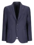 Tagliatore herringbone two-button blazer - Blue