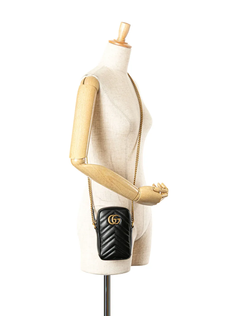 Gucci Pre-Owned 2016-present Mini GG Marmont Matelasse Leather crossbody bag | Pre-Owned | Image 2