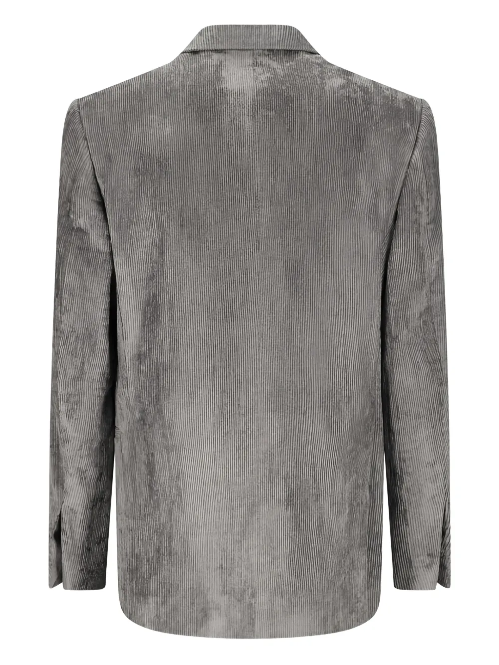 Lardini double-breasted corduroy jacket Grijs