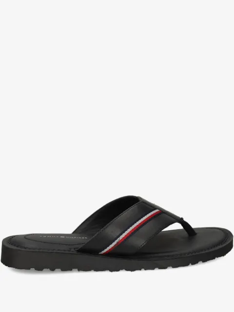 Tommy Hilfiger leather flip flops