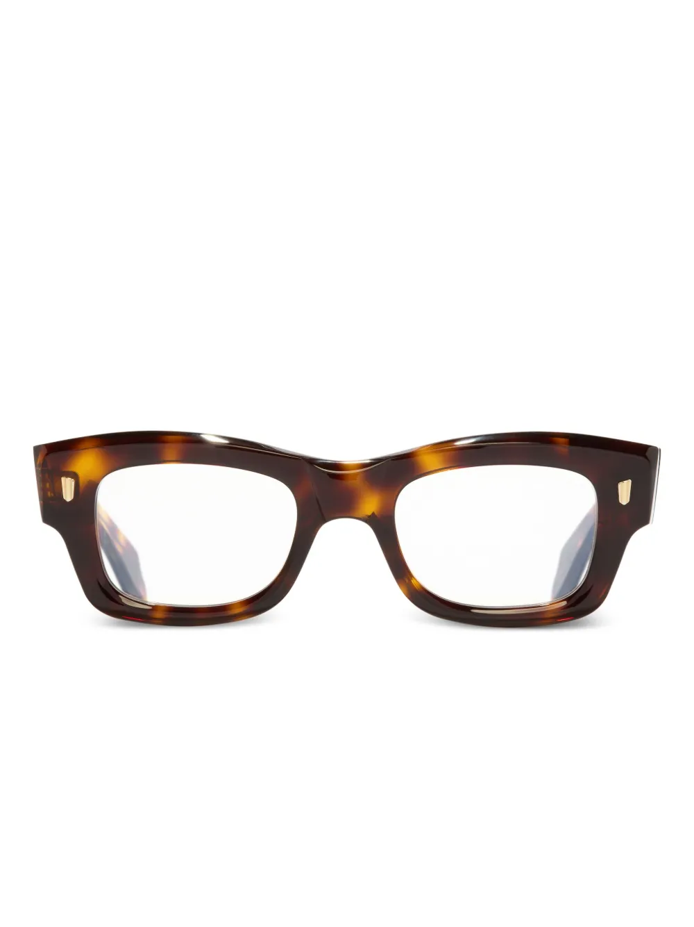 Cutler & Gross lunettes de vue à effet écailles de tortue | marron | Image 1