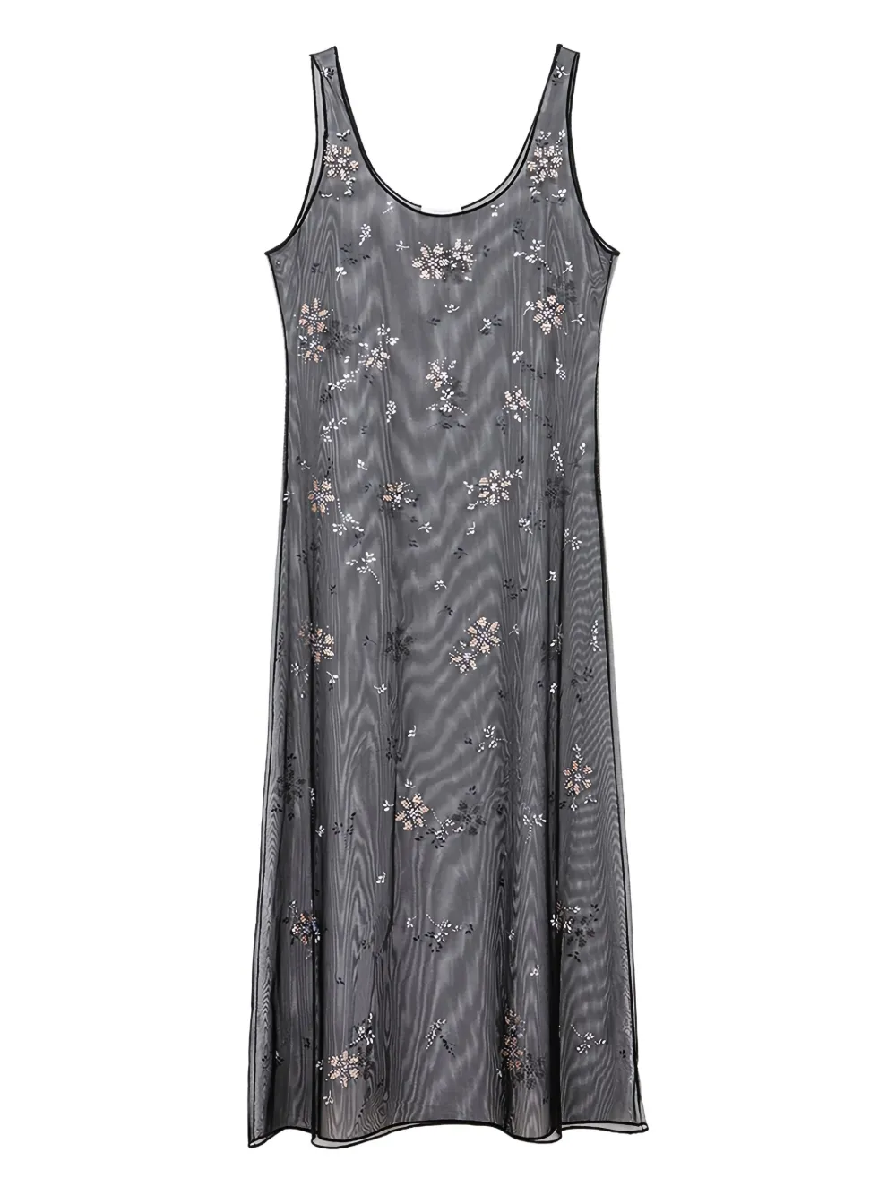 Rabanne floral-sequin dress | Black | Image 1