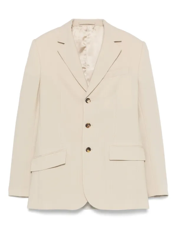 WARDROBE.NYC Wool Blazer in Neutrals