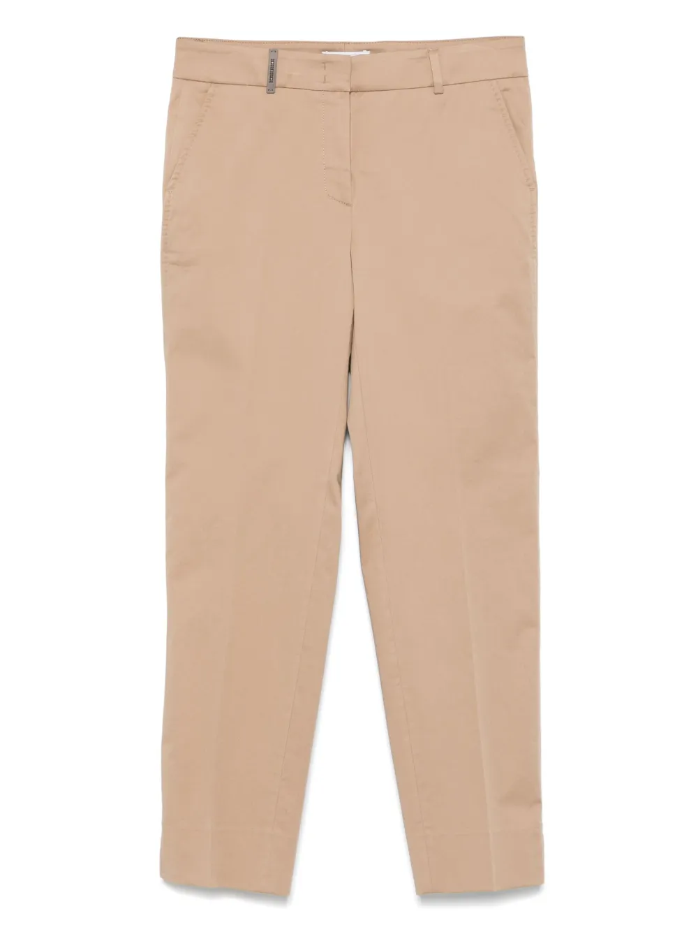 Peserico Katoenen broek Bruin