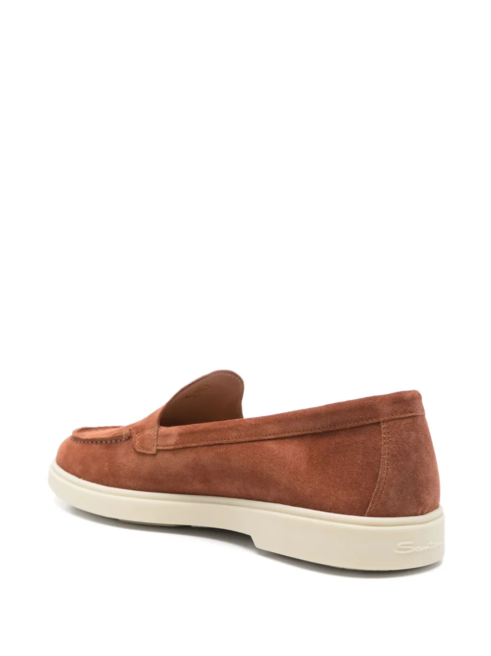 Santoni suede loafers Brown