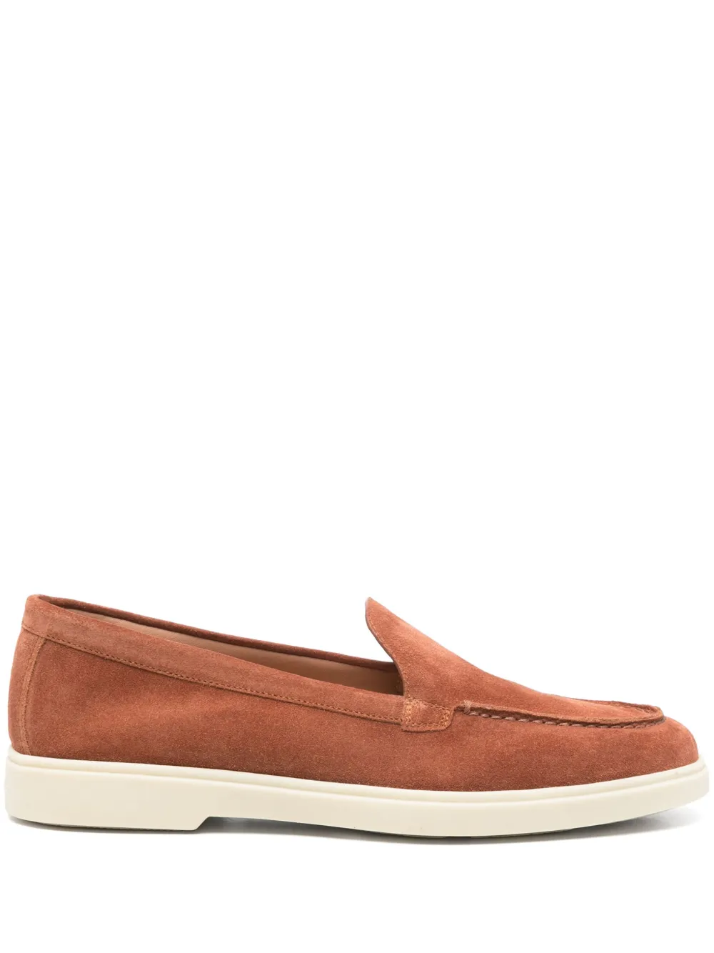 Santoni suede loafers Brown