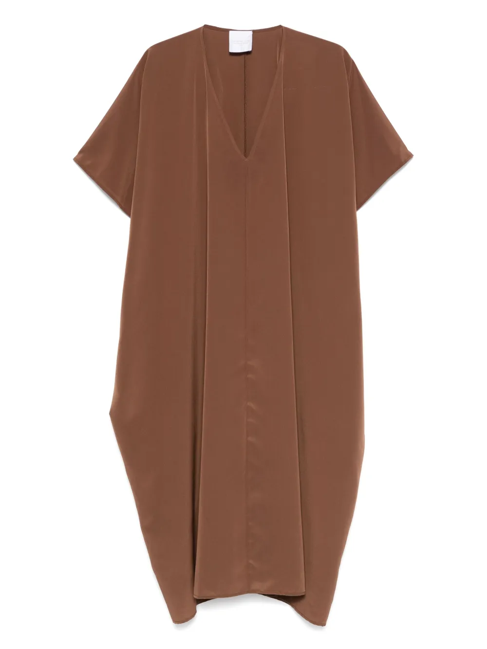 V-neck midi dress