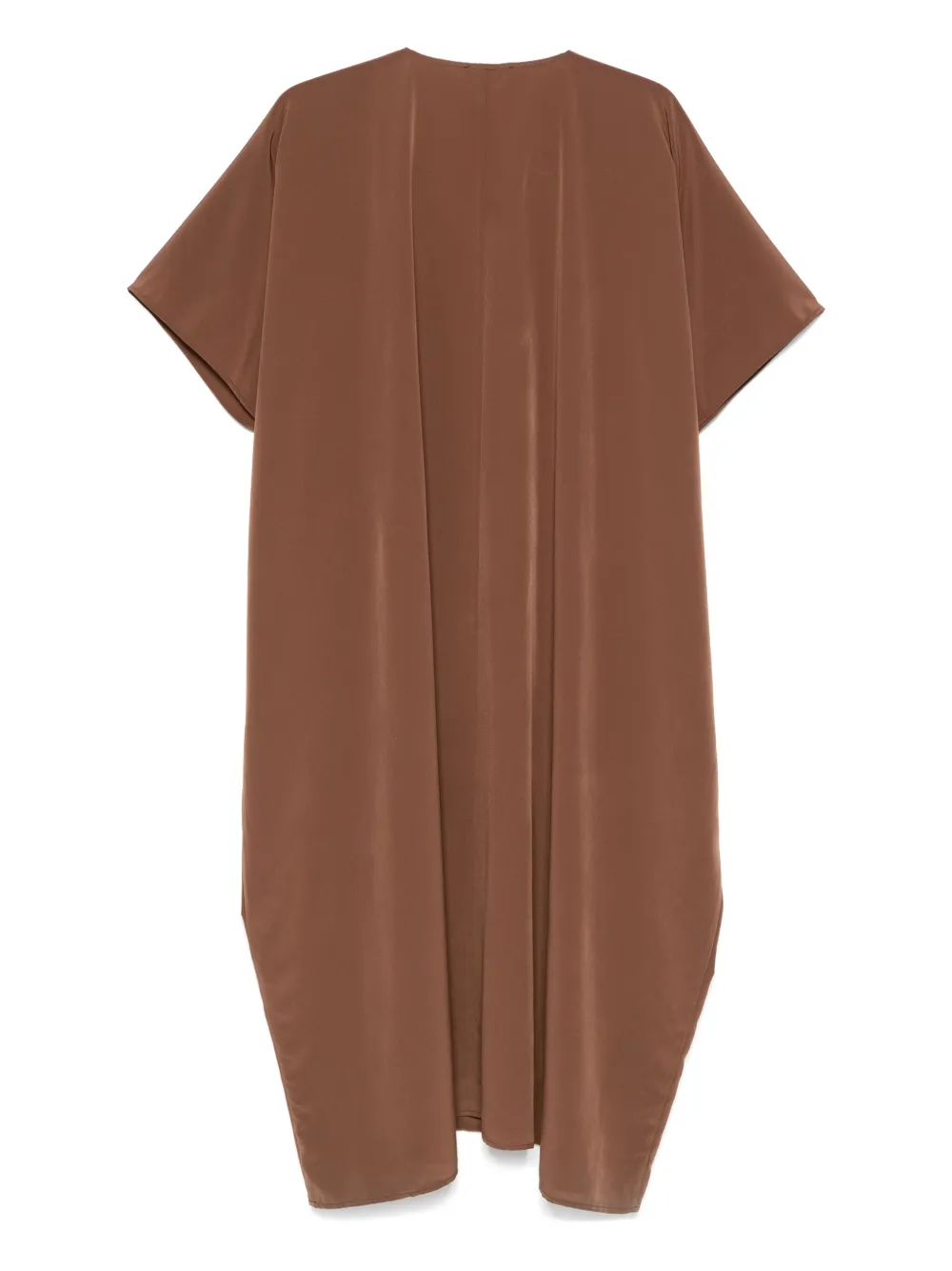 Cenere GB Midi-jurk met V-hals - Bruin