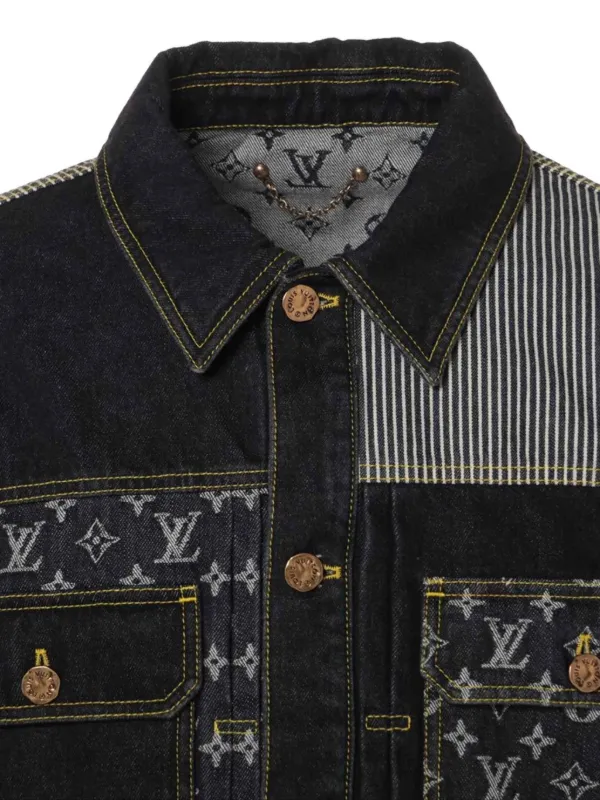 Louis Vuitton Pre-Owned x Nigo 2022 Denim Jacket | Blue | FARFETCH