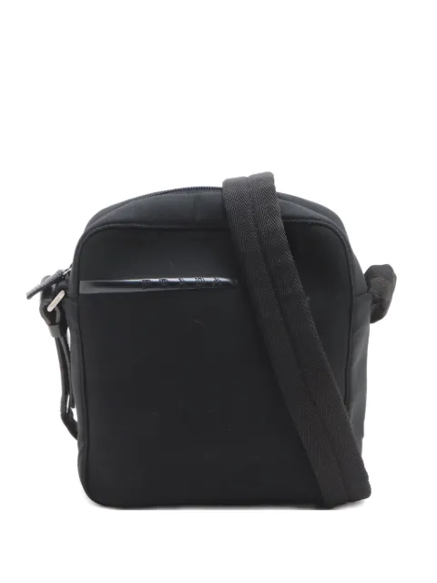 Prada Pre-Owned 2000-2010 logo-engraved messenger bag