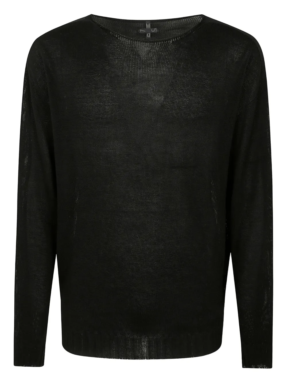 MD75 suéter con cuello redondo | negro | Image 1