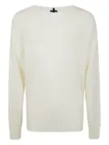 MD75 crew-neck sweater - White