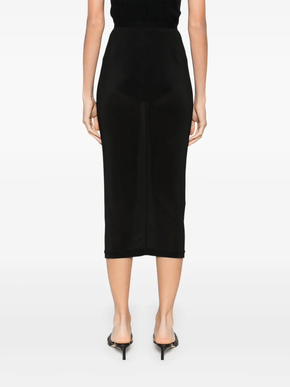 Wardrobe.nyc Semi-sheer Midi Skirt