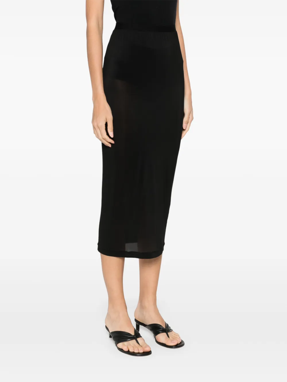 Wardrobe.nyc Semi-sheer Midi Skirt