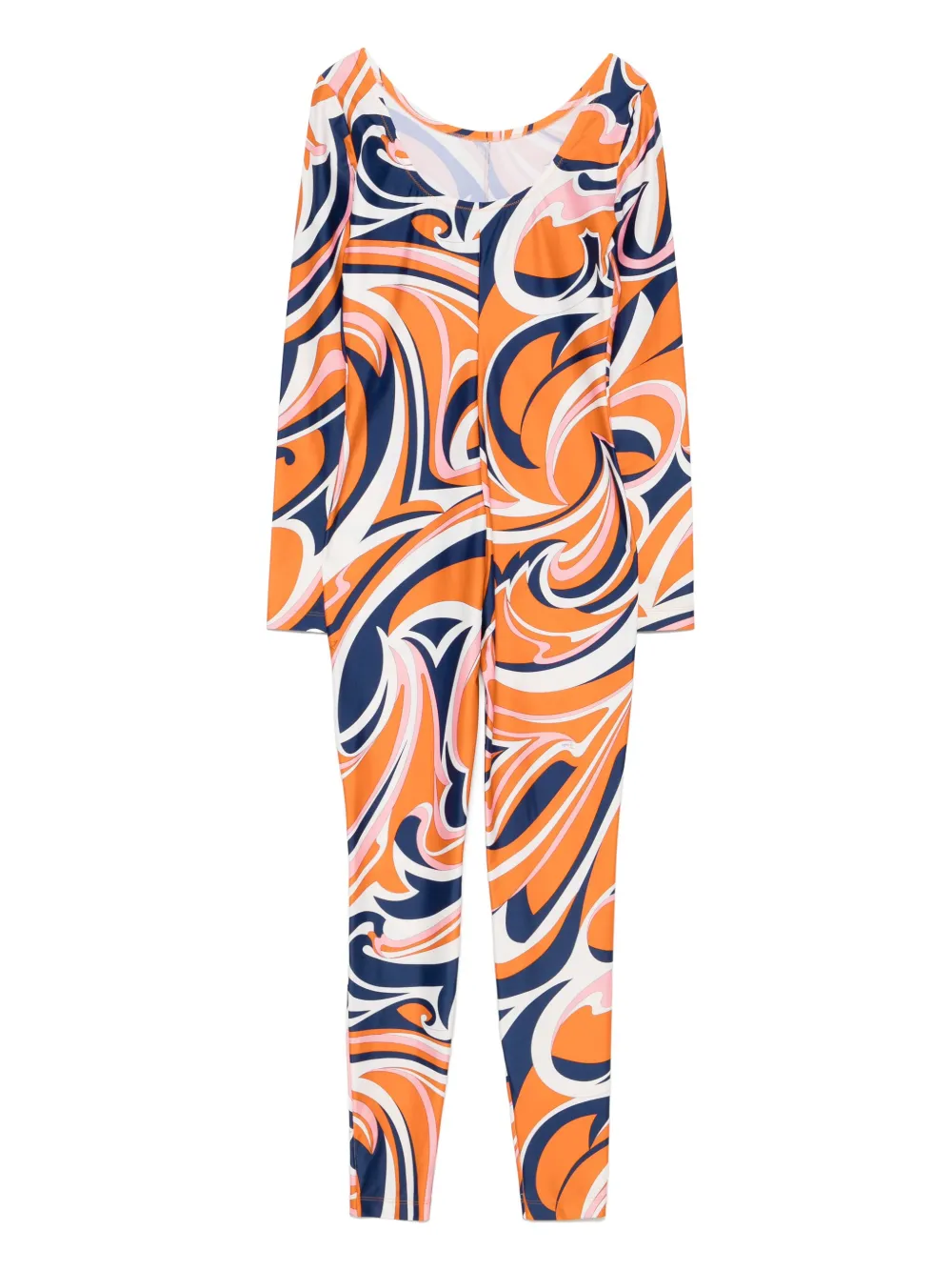 PUCCI Pre-Owned 2010s jumpsuit met Vortici-print - Oranje