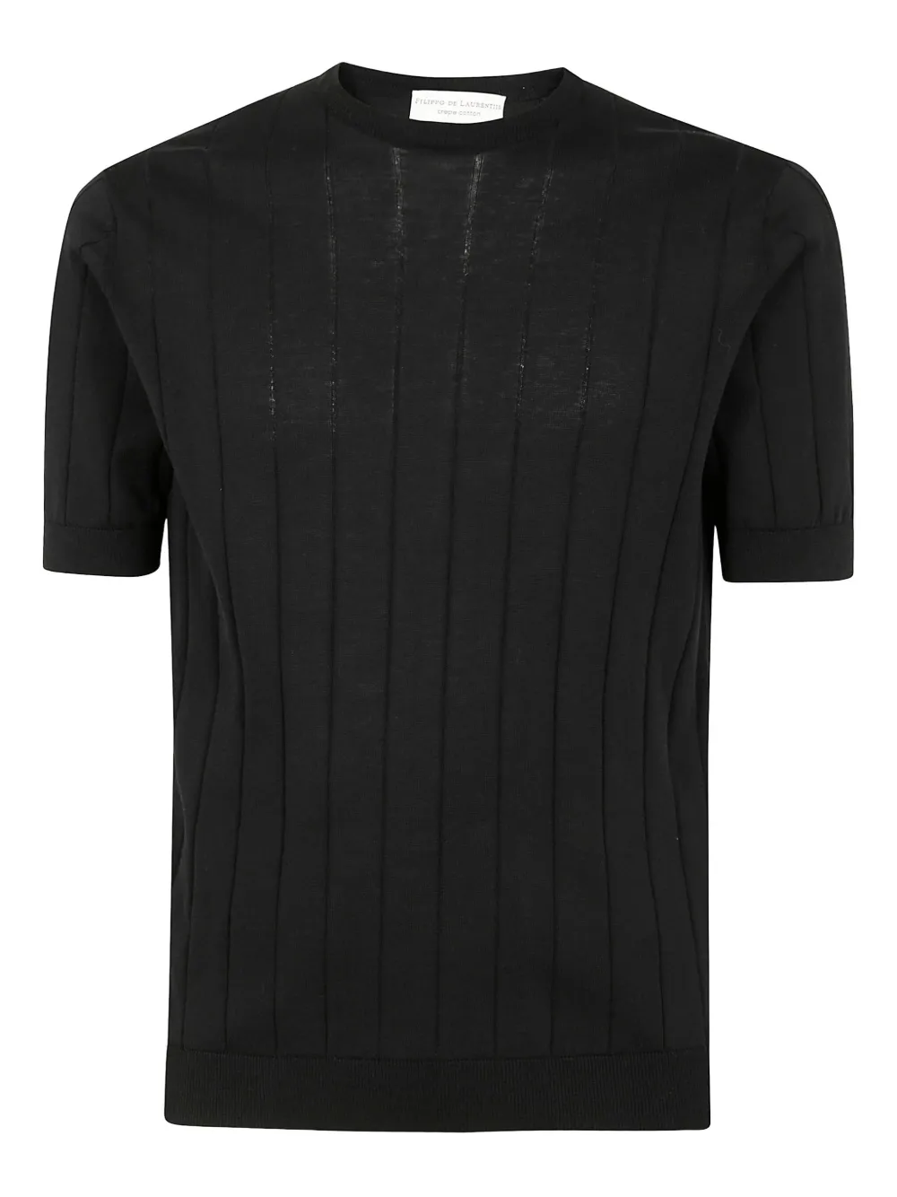 Filippo De Laurentiis Gebreid T-shirt Zwart