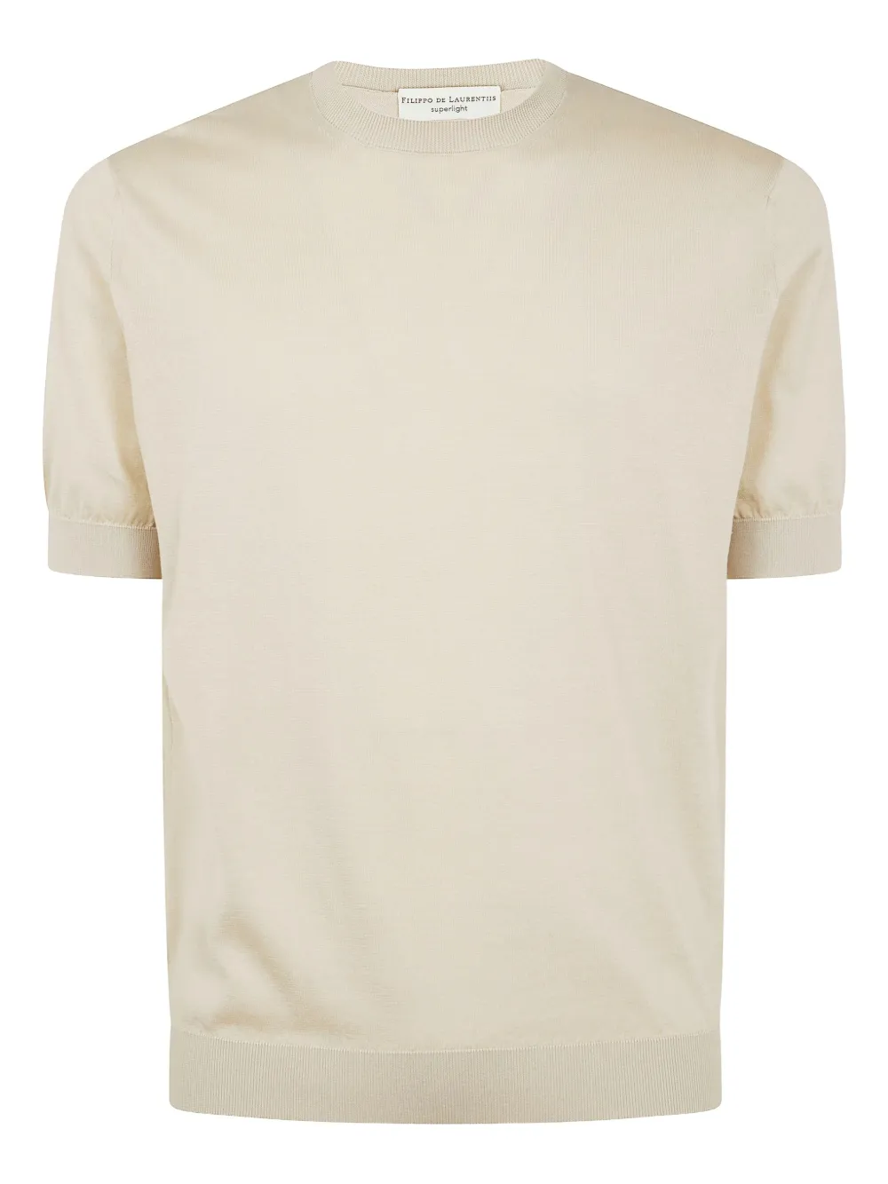 Filippo De Laurentiis Gebreid T-shirt Beige