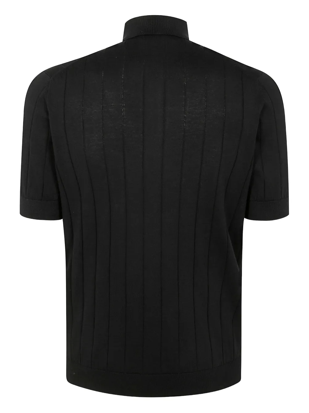Filippo De Laurentiis stripe-detail polo shirt - Zwart