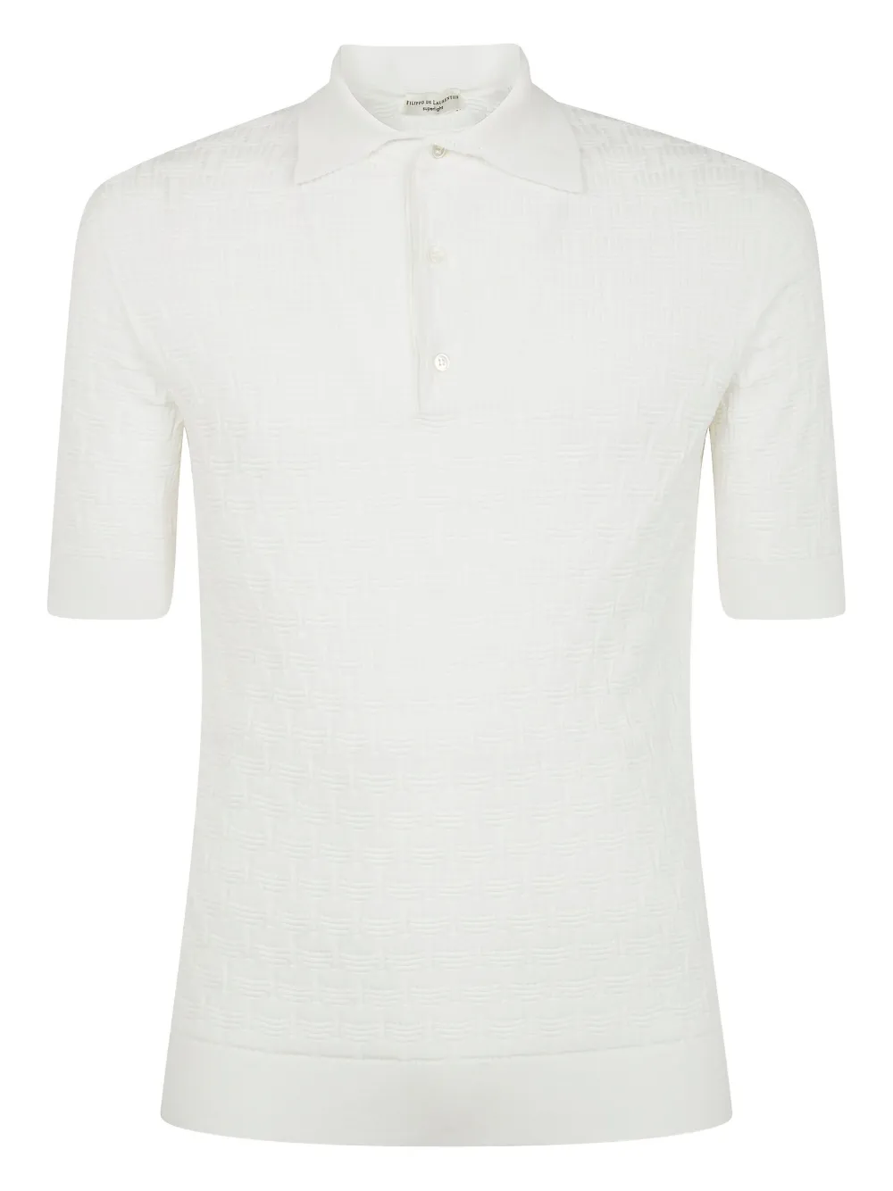 knitted polo shirt