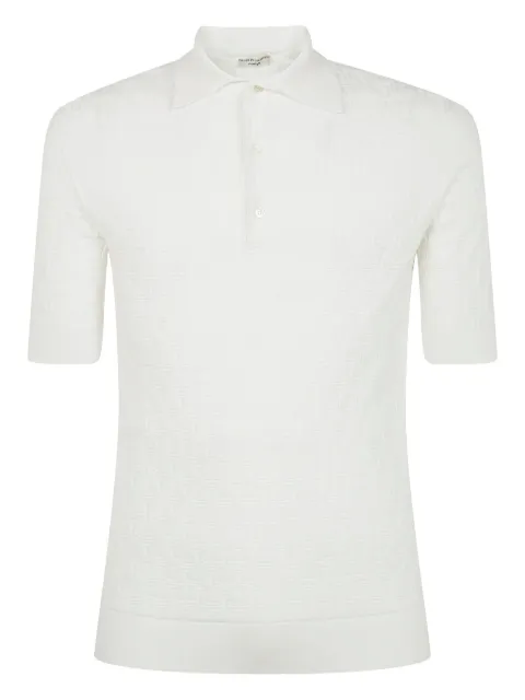 Filippo De Laurentiis playera tipo polo tejida