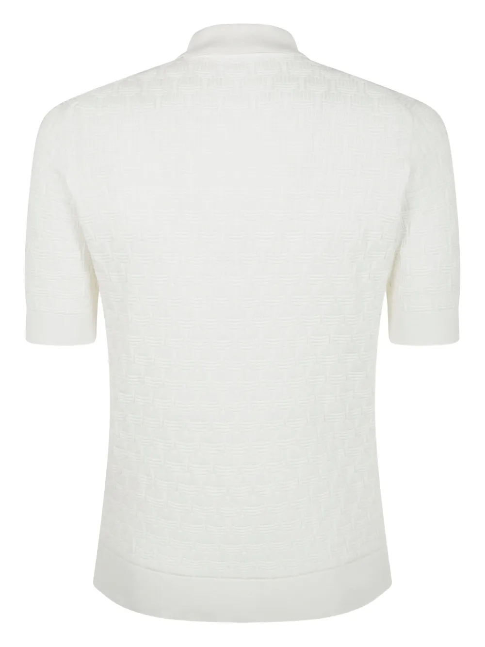 Filippo De Laurentiis knitted polo shirt - Wit