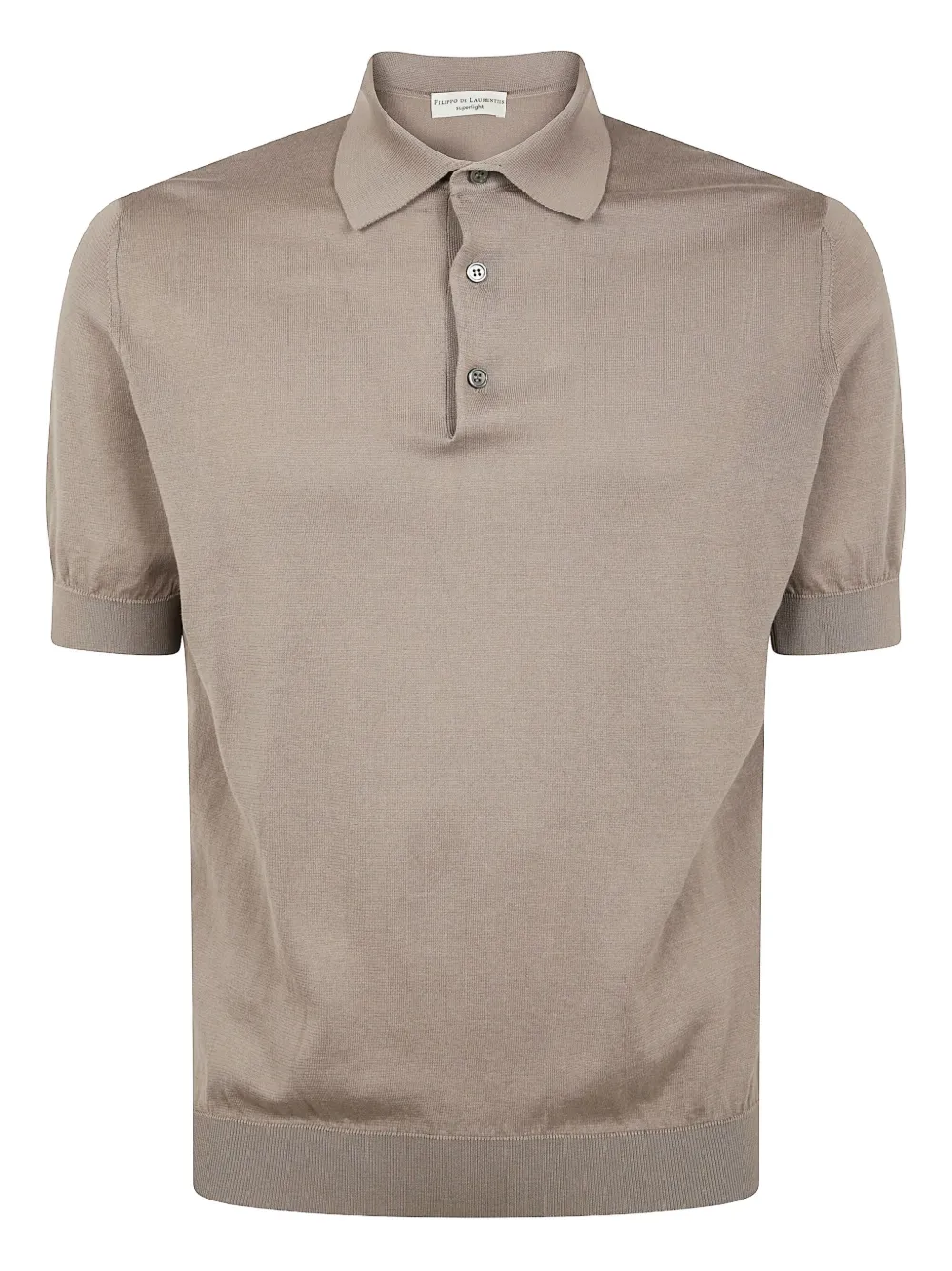 knitted polo shirt