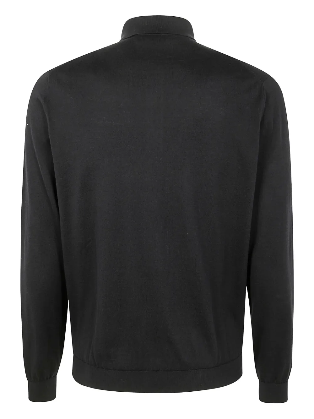 Filippo De Laurentiis Poloshirt met lange mouwen - Zwart