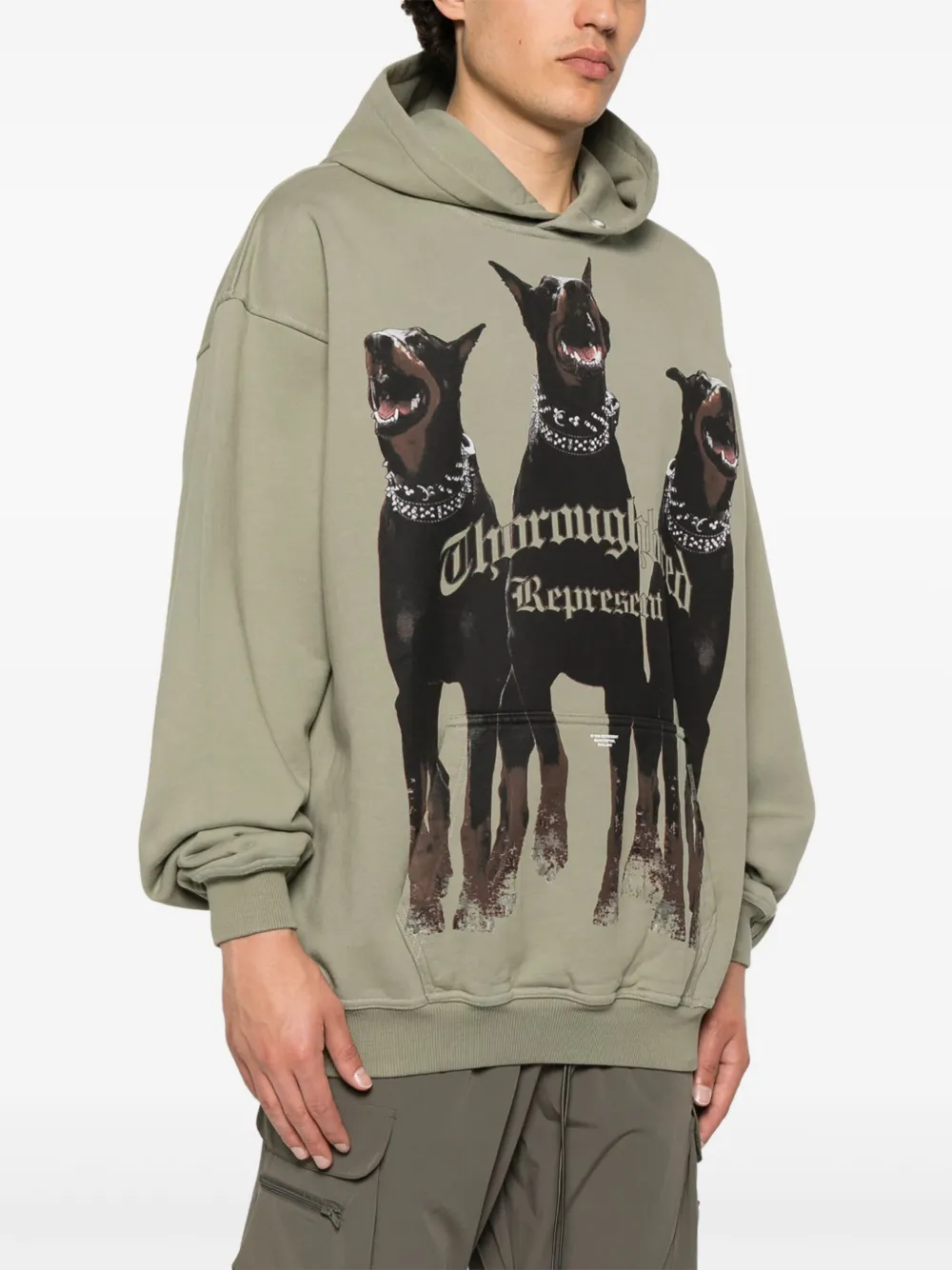 Represent Thoroughbred hoodie Groen