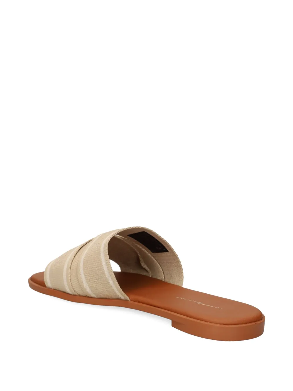 Tommy Hilfiger stripe-band slide sandals Neutrals