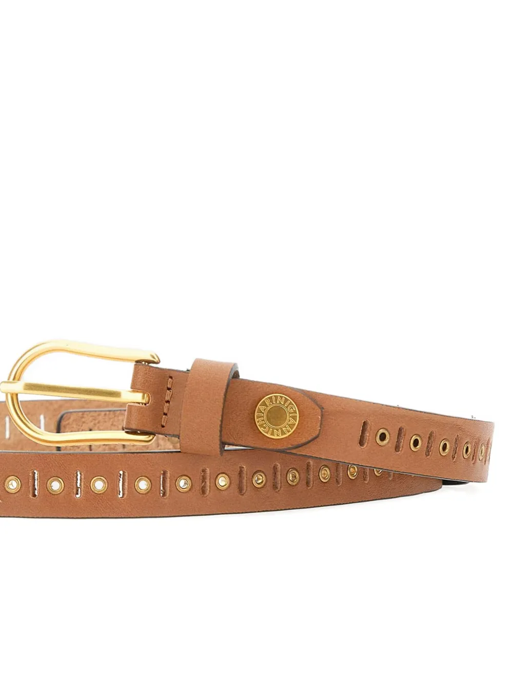 GIANNI CHIARINI Leren riem Bruin