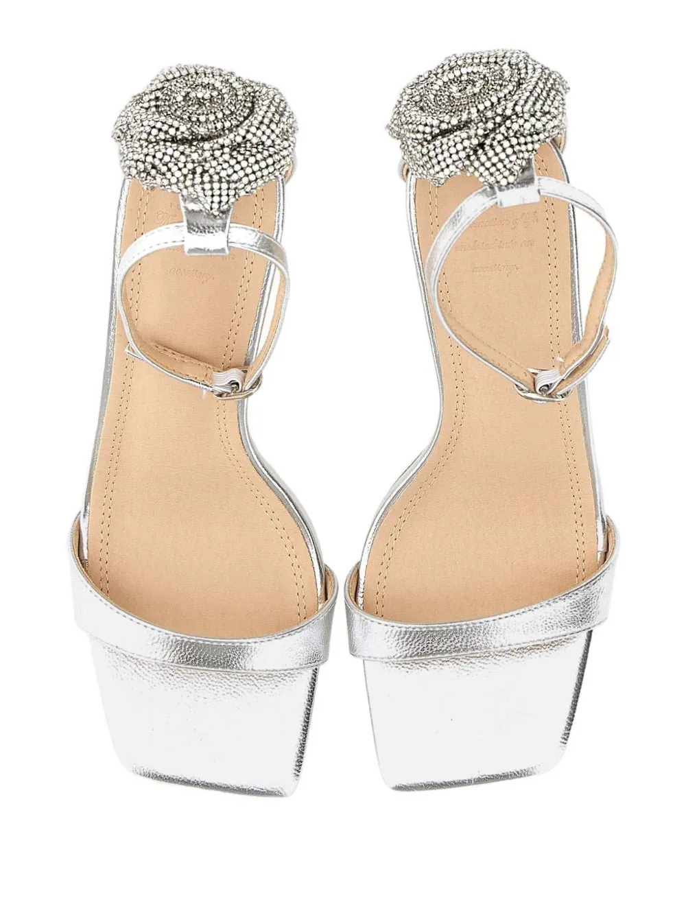 TWENTY FOURHAITCH 90mm Madrid sandals Silver