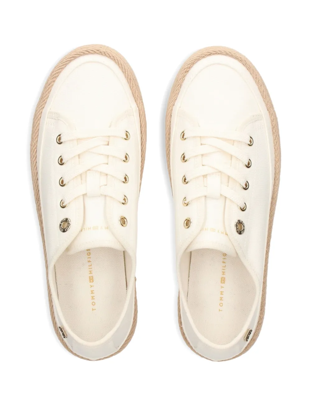Tommy Hilfiger platform lace-up sneakers Neutrals