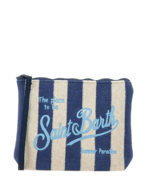 MC2 Saint Barth logo-print clutch bag 