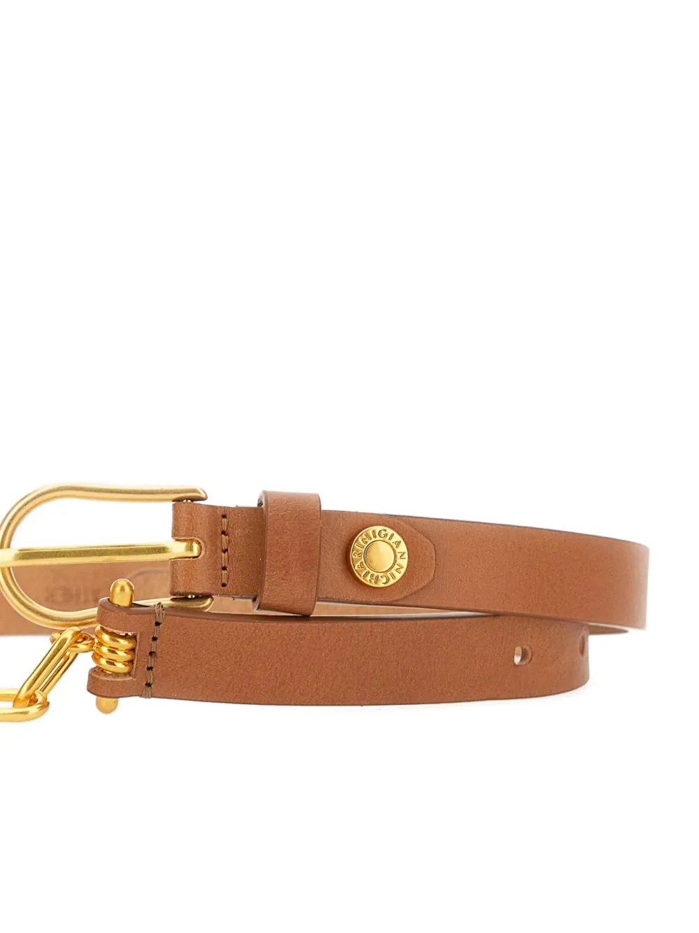 GIANNI CHIARINI Leren riem Bruin