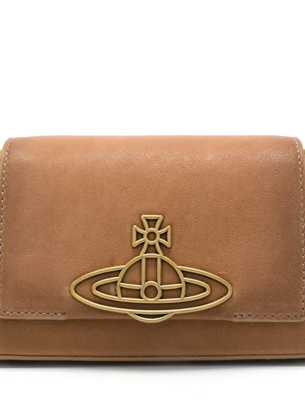 vivienne westwood オーブ ボールペン 革 ブラウンゴールド ORB 革巻