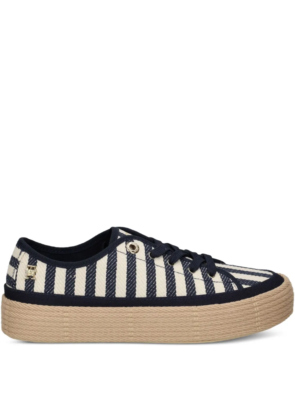 Tommy Hilfiger striped platform sneakers Blue