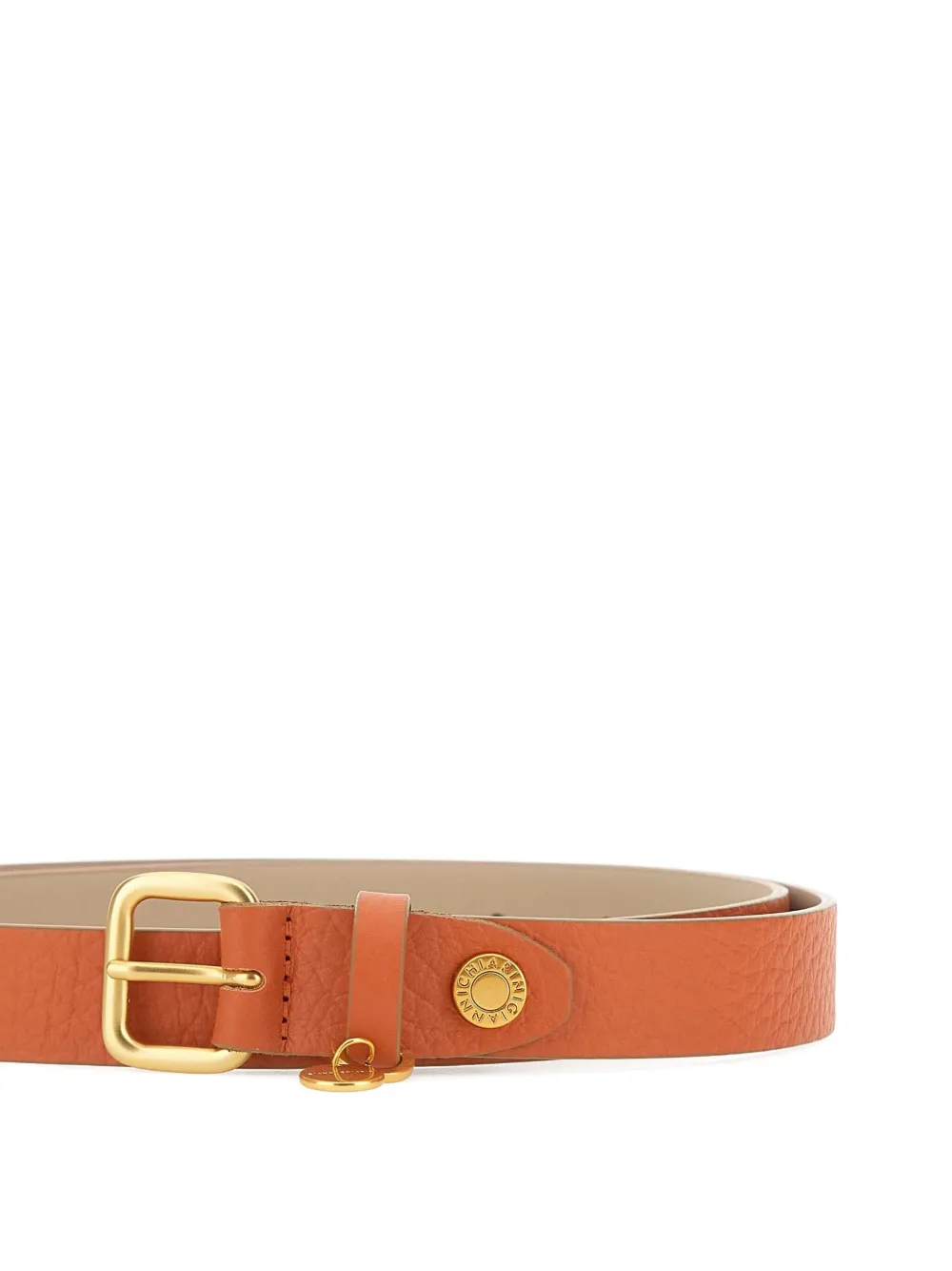 GIANNI CHIARINI Leren riem Oranje