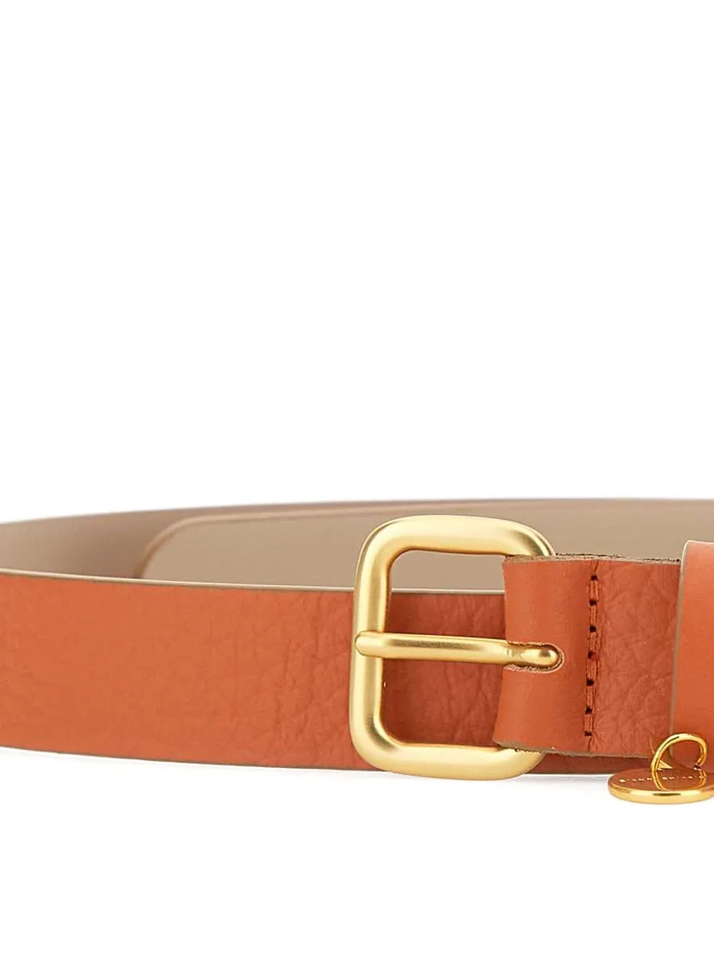 GIANNI CHIARINI Leren riem Oranje